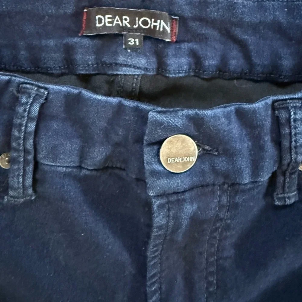Dear John American‎ Classic Skinny Jeans Indigo Blue Size 31 Stretch Denim